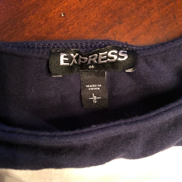 Express colorblock peplum top - Picture 3 of 3